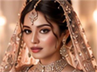 Exquisite Indian bridal beauty portrait at Silk & Marry Mumbai