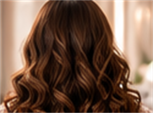 Wavy hair styling transformation at Silk & Marry Mumbai
